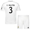 Ensemble Maillot Real Madrid E. Militao 3 Domicile 2024-25 Enfant